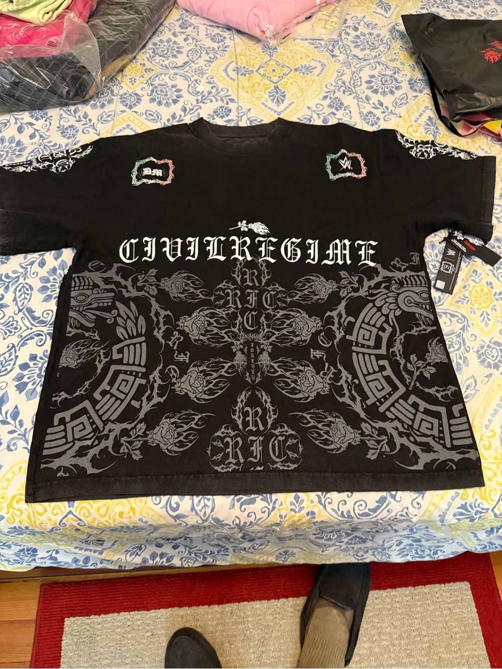 Civil Regime Dirty Dom Men’s Black Graphic Short Sleeve Tee